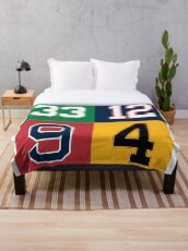 Boston Sports Legends Throw Blanket