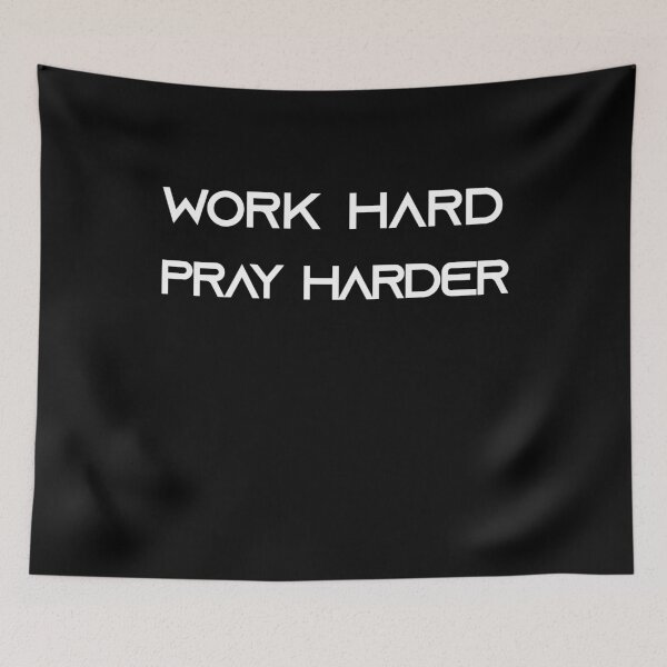 Item preview, Work Hard Pray Harder Christian T-Shirt Jesus Saves Prayer designed and sold by JoDesignLab.