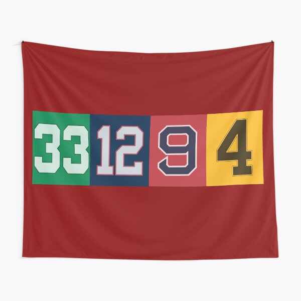 Boston Retired Numbers Tapestry for Sale by cocreations