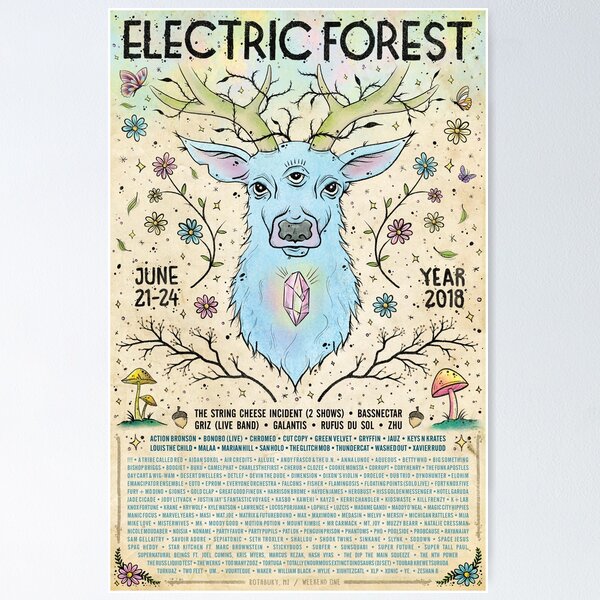 Item preview, Electric Forest 2018 designed and sold by kennasendall.