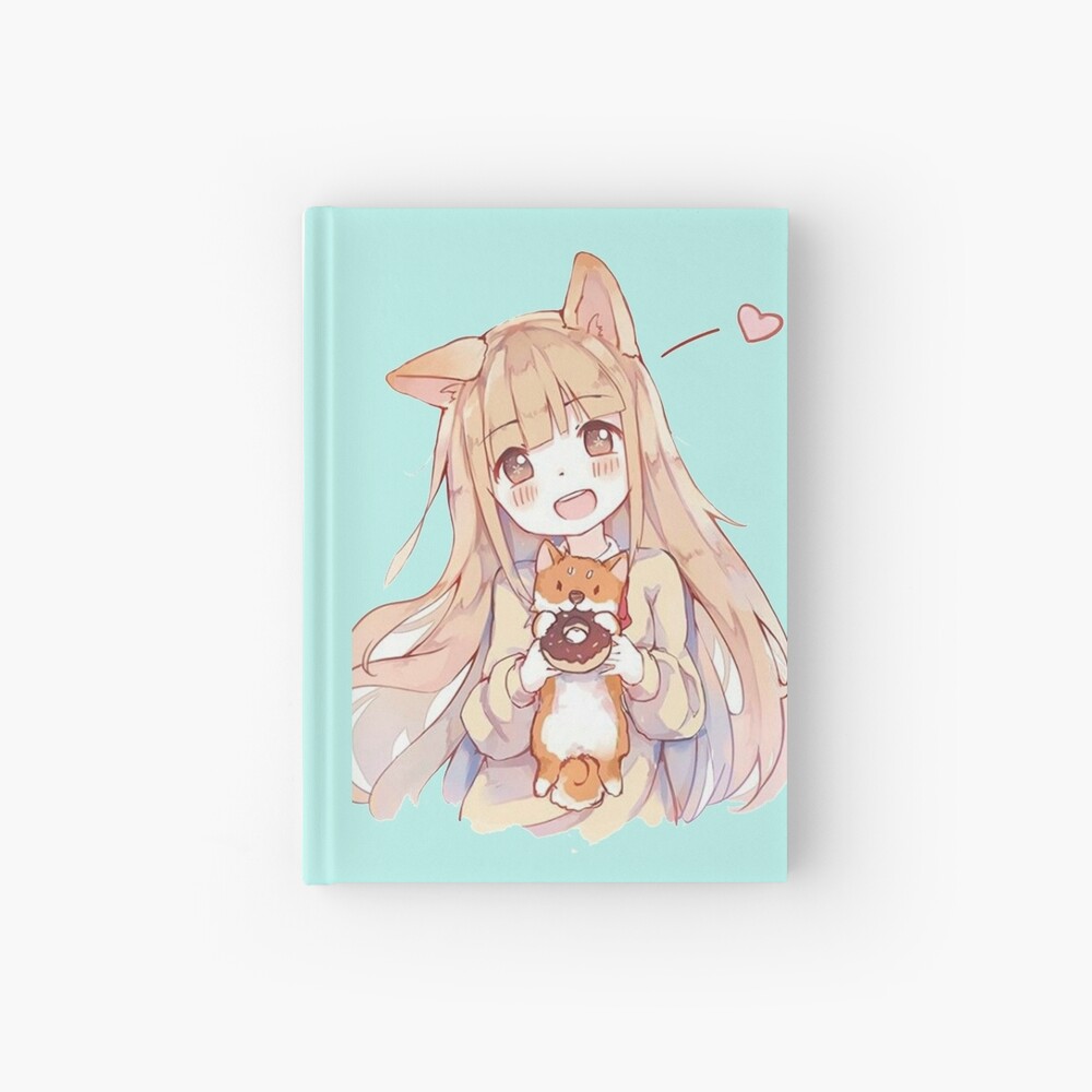 Cuaderno de espiral «kawaii anime girl» de mofin | Redbubble
