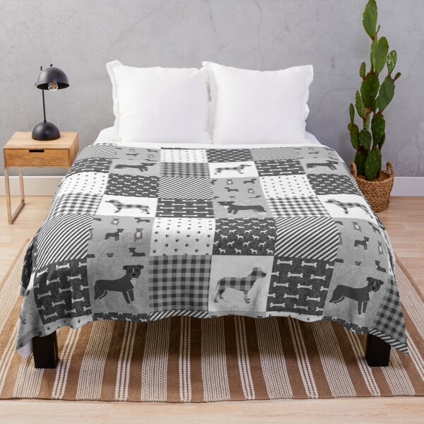 Item preview, Pitbull Dog patchwork, pitbull plaid, pitbull check, buffalo plaid, men, pitbull bedding, pitbull quilt, dog quilt, dog blanket, cute dog, dog pattern, pet friendly designs designed and sold by PetFriendly.