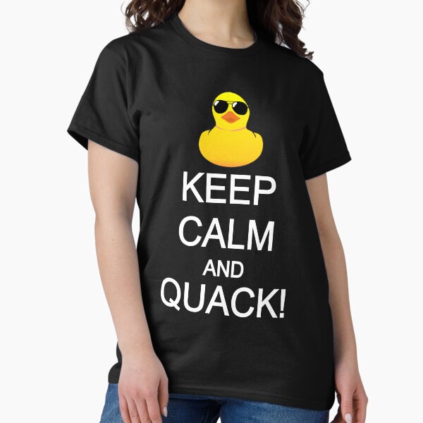 Item preview, Keep calm and quack rubber duck sticker designed and sold by BigTime.