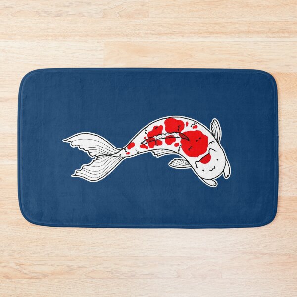 Kitty Koi - Blue Bath Mat
