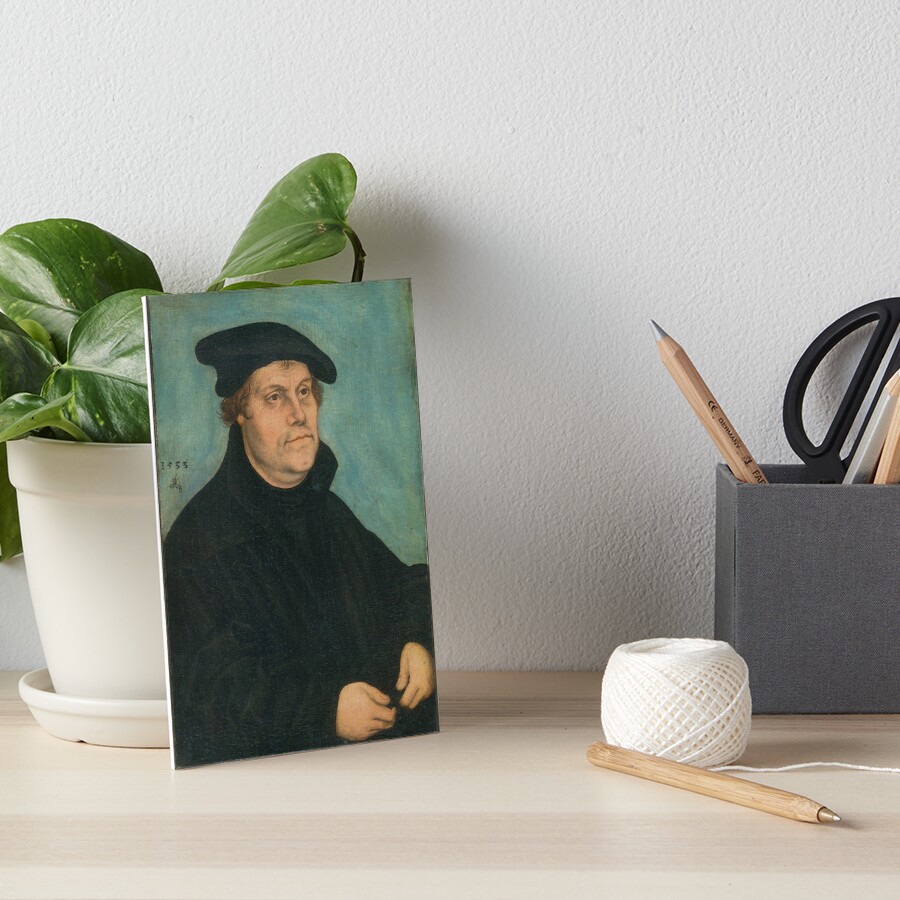 Martin Luther by Lucas Cranach the Elder, 1533 Art Board Print