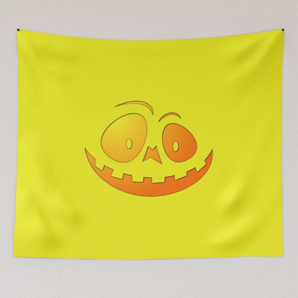 Item preview, Cheeky Pumpkin Face on Cats Eye Yellow designed and sold by Creepyhollow.