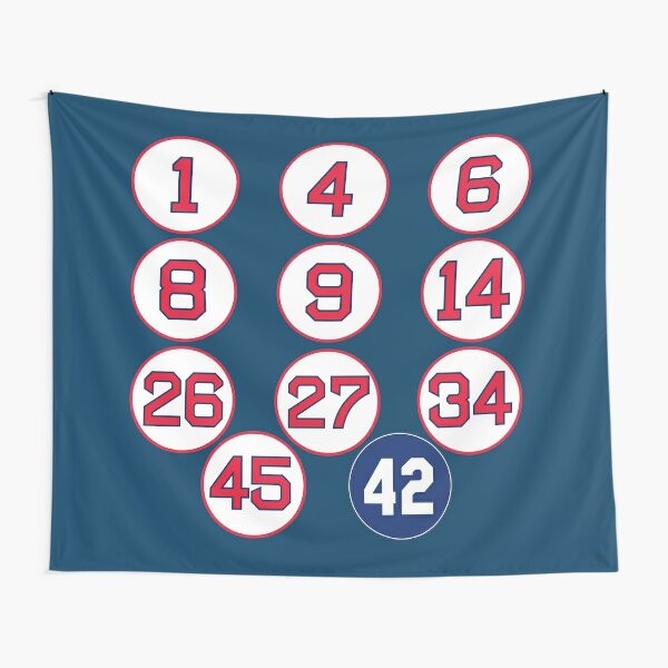 Sox Retired Numbers Sticker for Sale by cocreations