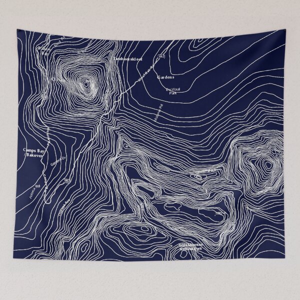 Item preview, Topographical Minimalism (WHITE) designed and sold by CoralReefZA.