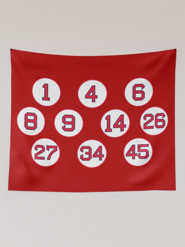 Boston Retired Numbers Tapestry for Sale by cocreations