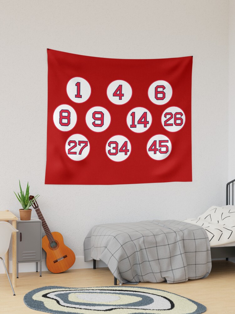 Boston Retired Numbers Tapestry for Sale by cocreations