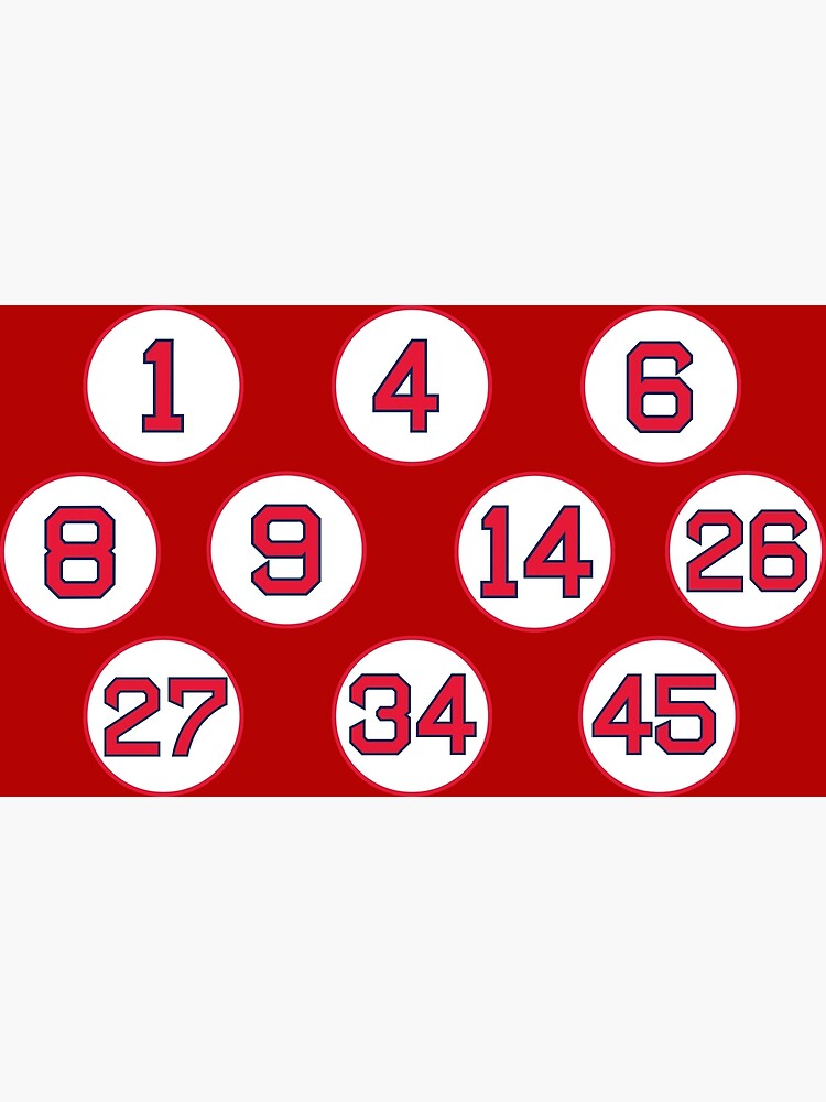 Boston Retired Numbers Tapestry for Sale by cocreations