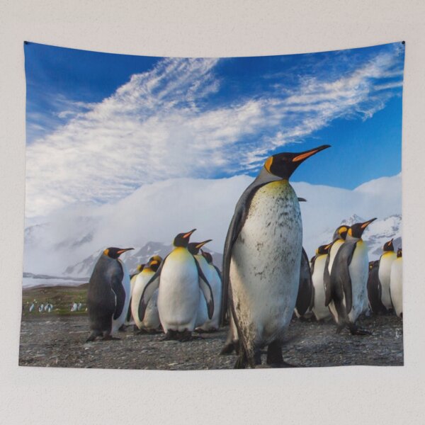 Item preview, Penguins Marching Blue Sky designed and sold by mwagie.