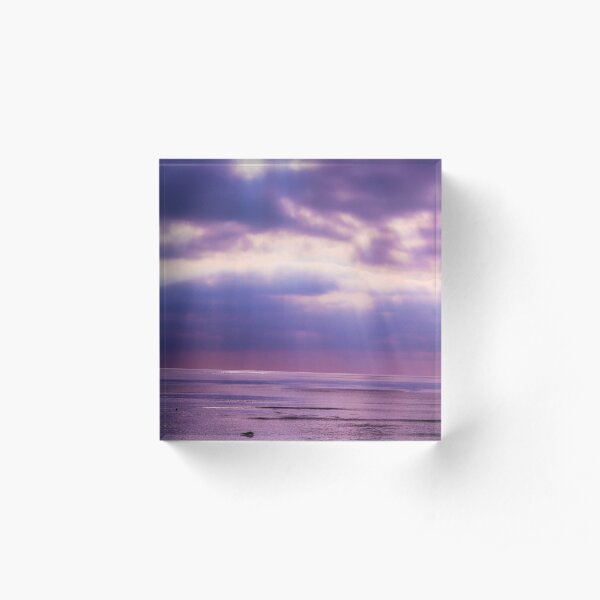 Sunset Beach Acrylic Block