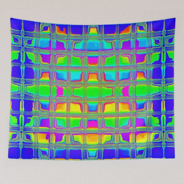 Item preview, Digital Render Abstract Colorful Chequerboard Star Pattern designed and sold by Dator.