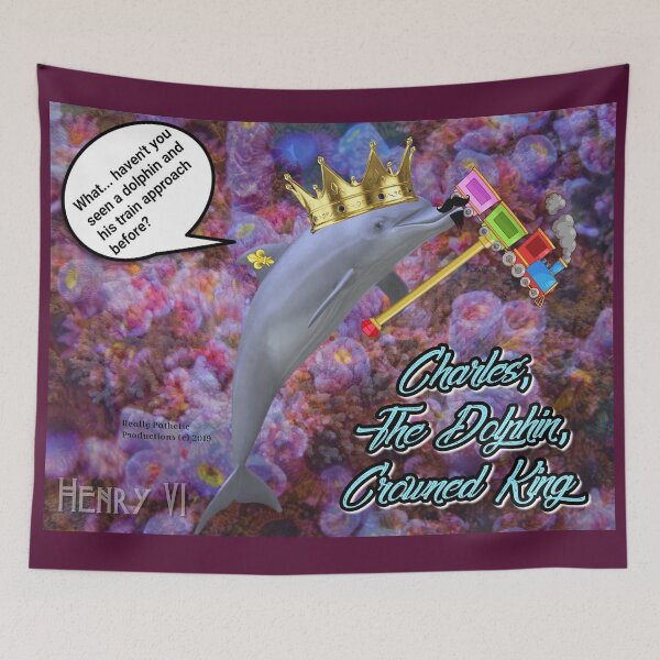 Item preview, Al Hail The Dolphin King designed and sold by reallypathetic.