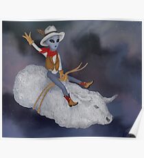 Den Asteroiden für das Team Taurid reiten Poster