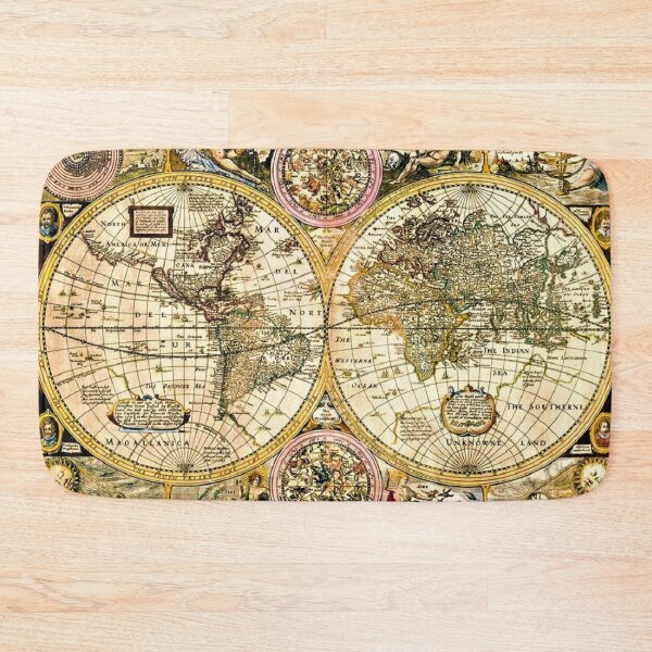 Item preview, Gorgeous 15th century Old World Map in full color designed and sold by Jéanpaul  Ferro.