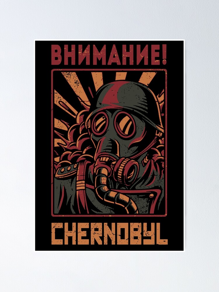 Vnimanie Attention Chernobyl Poster By Vector Planet Redbubble