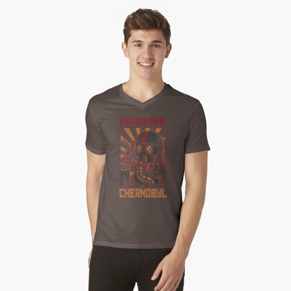 Vista previa del artículo con la obra «Camiseta de cuello en V», diseñado y vendido por Vector-Planet.