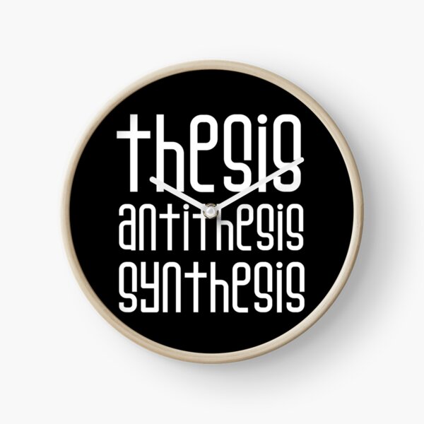 Item preview, Hegel Thesis Antithesis Synthesis in White Lettering  designed and sold by kierkegaard.