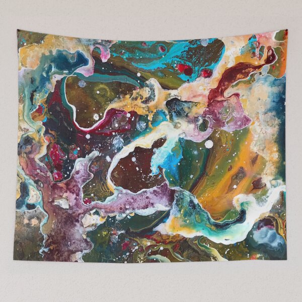Item preview, Abstract Jewel-tone Galaxy Painting designed and sold by Hannah Rothstein.