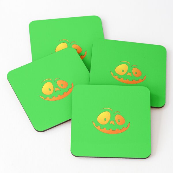 Item preview, Cheeky Pumpkin Face on Monster Green  designed and sold by Creepyhollow.