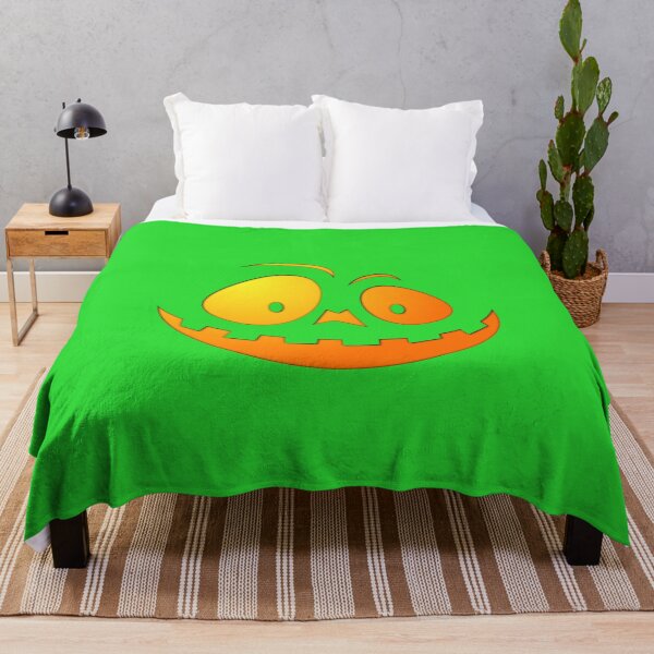 Item preview, Cheeky Pumpkin Face on Monster Green  designed and sold by Creepyhollow.