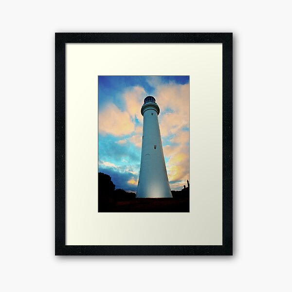 Lighthouse in the Sky Framed Art Print