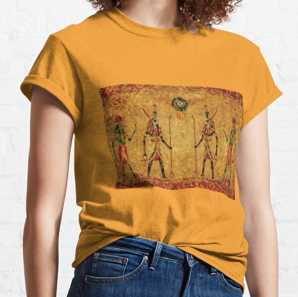 Ancient Egyptian Amulet Hieroglyph Symbol Spiritual V-Neck T-Shirt Top for Women Eye of Horus Ancient Egyptian Amulet Hieroglyph Symbol Spiritual V-Neck T-Shirt Top for Women Eye of Horus