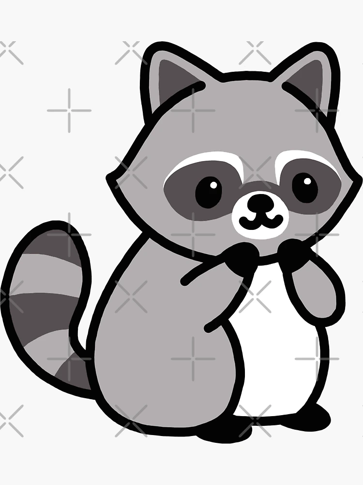 Raccoon Sticker – owloart