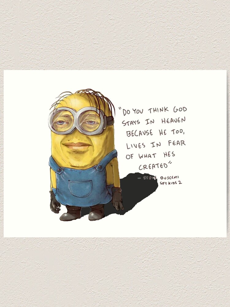 Minion Buscemi Art Print