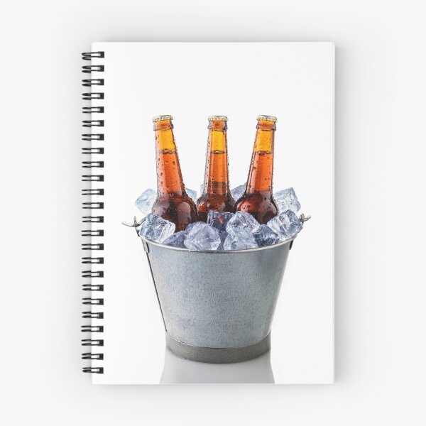 Item preview, Beer bottles in a bucket of ice isolated on white background designed and sold by paulrommer.
