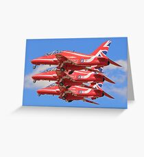 The Red Arrows Take of at RIAT 2015 Greeting Card