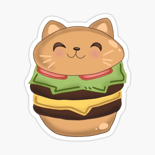 Cat hamburger outlet squishy