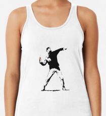Milchshake-Werfer Banksy Racerback Tank Top