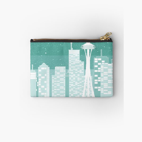 Item preview, Mint Seattle Pixel Cityscape designed and sold by Galaxxi.