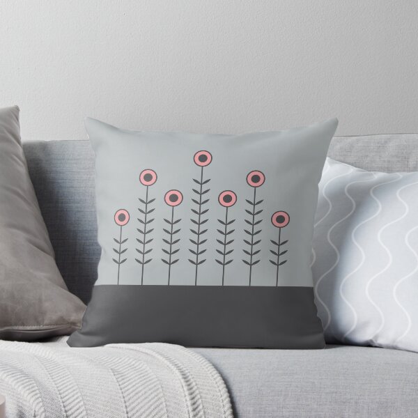 Item preview, Spring Shoots, Carcoal Black, Dove Grey, Vintage Rose designed and sold by ThingsThatSing.