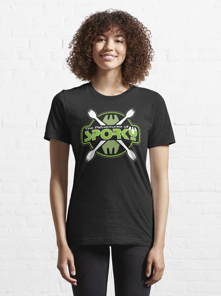 Alternate view of The Adventures of Sporky Logo Essential T-Shirt