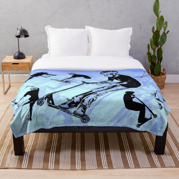 It's All About The Scooter! - Scooter Tricks Throw Blanket