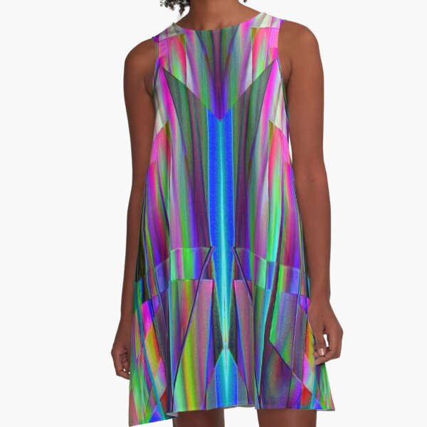 Chrystal refracted light A-Line Dress