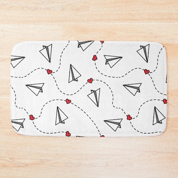 Item preview, Paper Airplanes and Hearts designed and sold by Pink Pineapple Works.