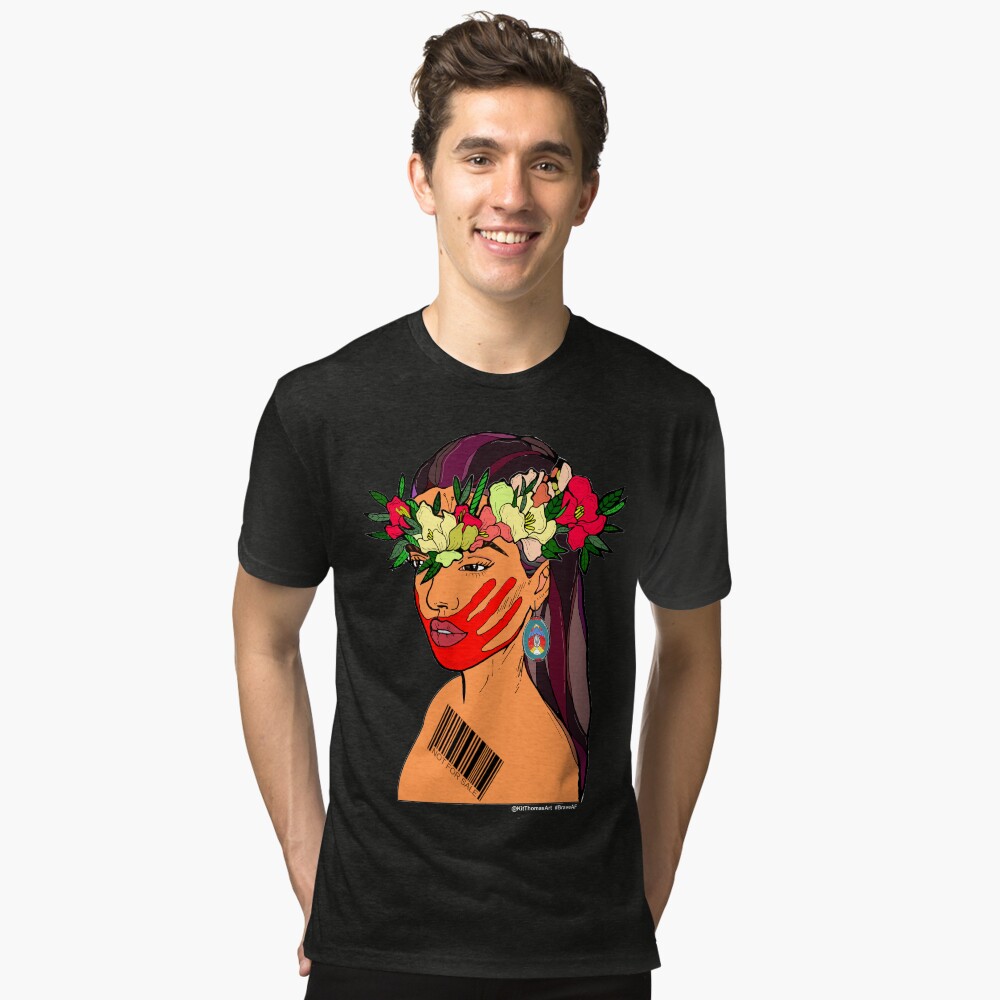 Item preview, Tri-blend T-Shirt designed and sold by kittthomasart.