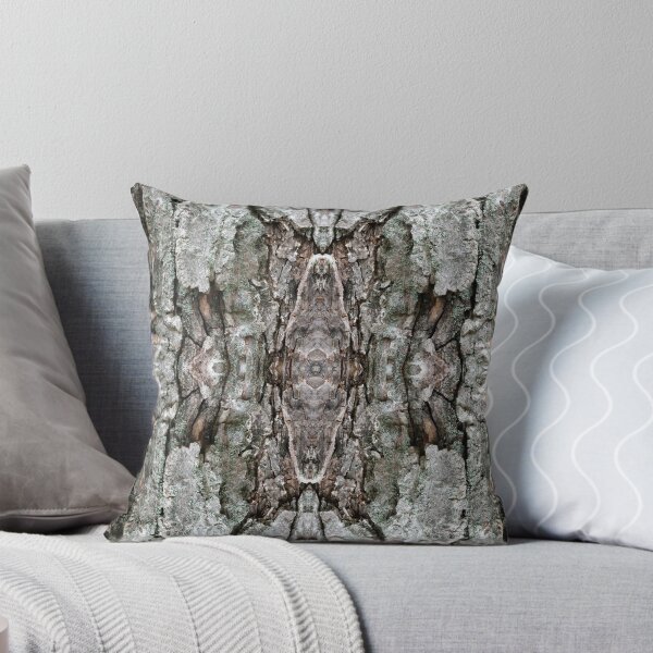 Item preview, Abstract Bark Pattern - Maple & Lichen - Natural Patterns Old Mossy Maple Tree Bark designed and sold by TurningMoss.