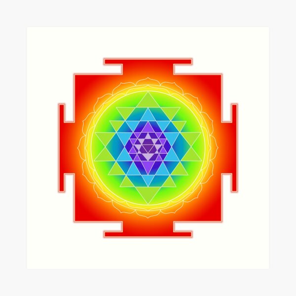 Item preview, Sri Yantra Chakras Color designed and sold by PixDezines.
