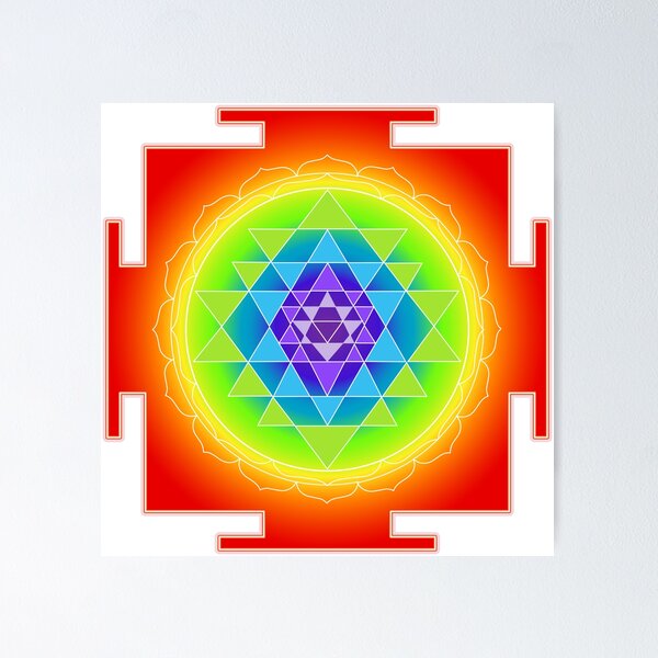 Item preview, Sri Yantra Chakras Color designed and sold by PixDezines.