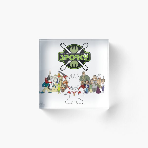Adventures of Sporky Poster Acrylic Block