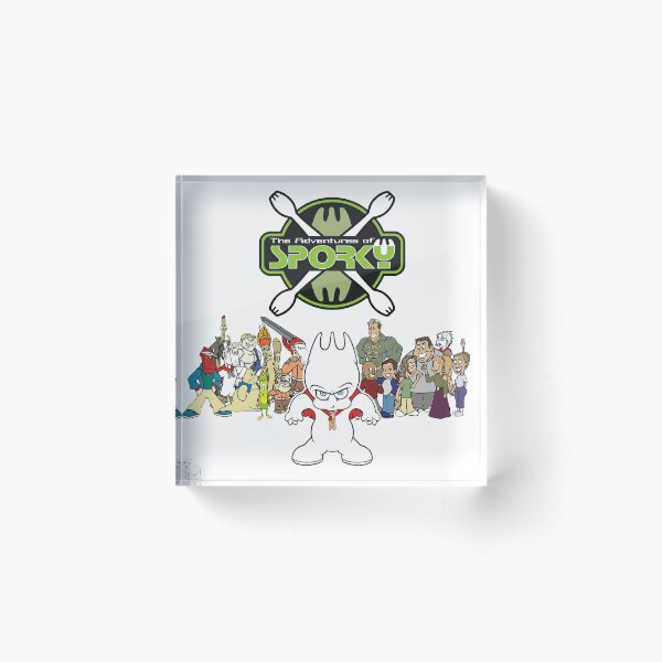 Adventures of Sporky Poster Acrylic Block