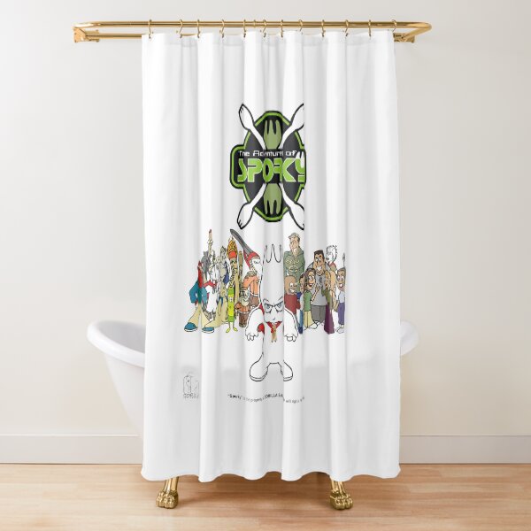 Adventures of Sporky Poster Shower Curtain