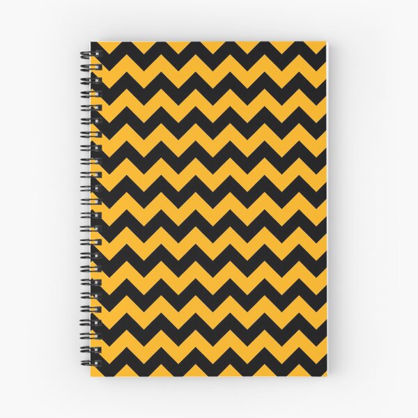 Item preview, Large Pale Pumpkin Orange and Black Halloween Chevron Stripes  designed and sold by Creepyhollow.