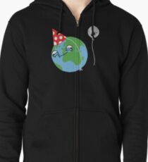 Happy Earth Day! Zipped Hoodie